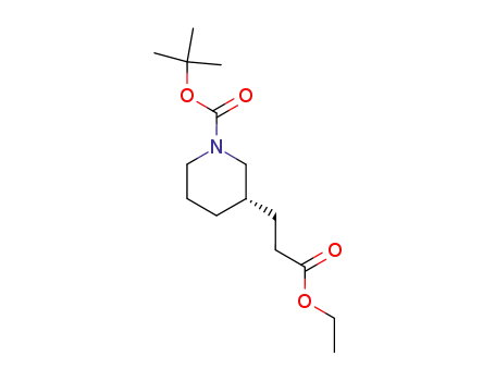 Ethyl (3S)-1-[(1,1-dimethylethoxy)carbonyl]-3-piperidinepropanoate