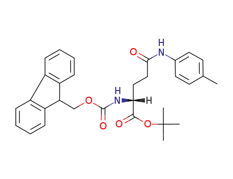 Molecular Structure of 223531-55-3 (Fmoc-D-Glu(NH-paratolyl)-OtBu)