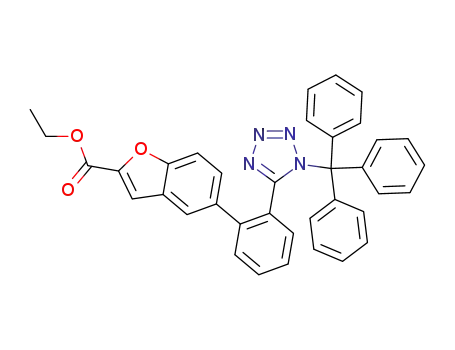 2-Benzofurancarboxylic acid,
5-[2-[1-(triphenylmethyl)-1H-tetrazol-5-yl]phenyl]-, ethyl ester