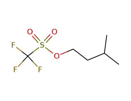 Molecular Structure of 111016-64-9 (Methanesulfonic acid, trifluoro-, 3-Methylbutyl ester)