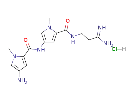 4-Amino-N-(5-(((3-amino-3-iminopropyl)amino)carbonyl)-1-methyl-1H-pyrrol-3-yl)-1-methyl-1H-pyrrole-2-carboxamide monohydrochloride