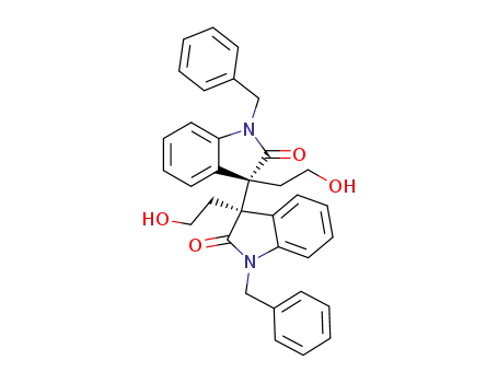 1,1’-dibenzyl-3,3’-bis(2-hydroxyethyl)[3,3’-biindoline]-2,2’-dione
