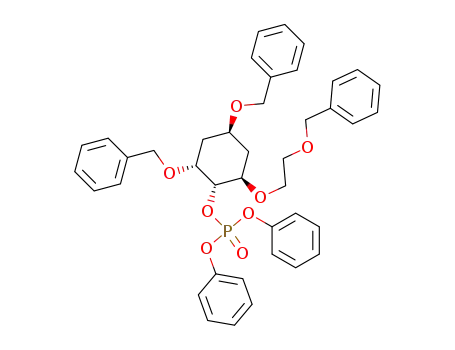 (-)-(1R,2R,4R,6R)-2,4-Di-O-benzyl-6-O-(2-benzyloxyethyl)-1-O-diphenoxyphosphorylcyclohexane-1,2,4,6-tetraol