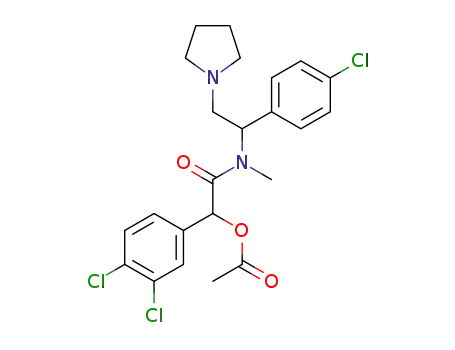 Acetic acid {[1-(4-chloro-phenyl)-2-pyrrolidin-1-yl-ethyl]-methyl-carbamoyl}-(3,4-dichloro-phenyl)-methyl ester
