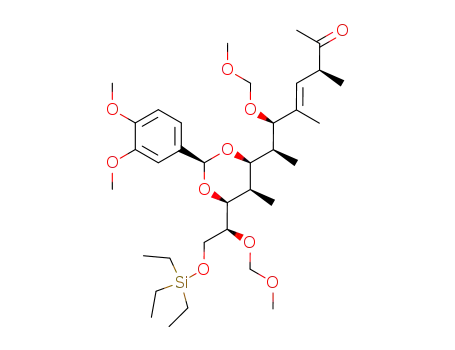 (3S,4E,6R,7S,8S,9R,10S,11S)-12-triethylsilyloxy-8,10-<(S)-3,4-dimethoxybenzylidenedioxy>-6,11-bis(methoxymethoxy)-3,5,7,9-tetramethyl-4-dodecen-2-one