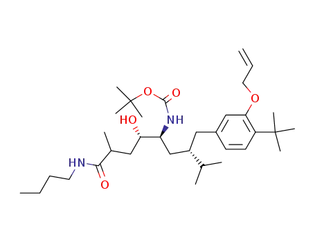 {(1S,2S)-1-[(S)-2-(3-Allyloxy-4-tert-butyl-benzyl)-3-methyl-butyl]-4-butylcarbamoyl-2-hydroxy-pentyl}-carbamic acid tert-butyl ester