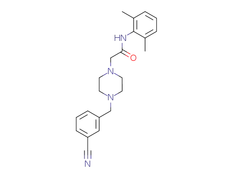 Molecular Structure of 185407-96-9 (N-(2,6-dimethylphenyl)-2-[4-(3-cyanobenzyl)piperazin-1-yl]acetamide)