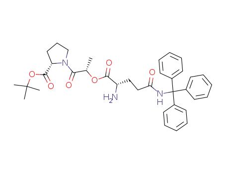 (S)-1-{(S)-2-[(S)-2-Amino-4-(trityl-carbamoyl)-butyryloxy]-propionyl}-pyrrolidine-2-carboxylic acid tert-butyl ester