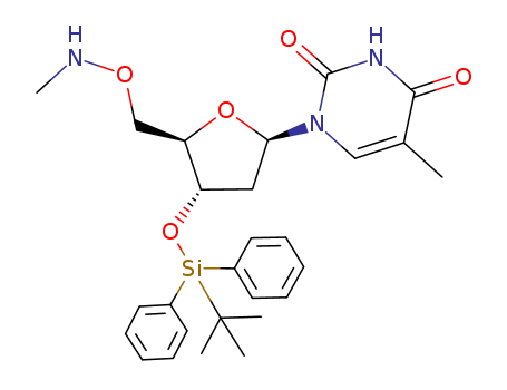 Thymidine, 3'-O-[(1,1-dimethylethyl)diphenylsilyl]-5'-O-(methylamino)-