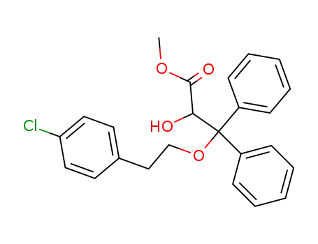 3-[2-(4-chloro-phenyl)-ethoxy]-2-hydroxy-3,3-diphenyl-propionic acid methyl ester