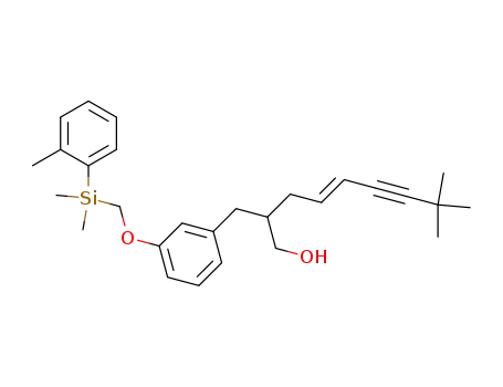 2-<3-<((2-methylphenyl)dimethylsilyl)methoxy>benzyl>-8,8-dimethyl-non-4-ene-6-ynol