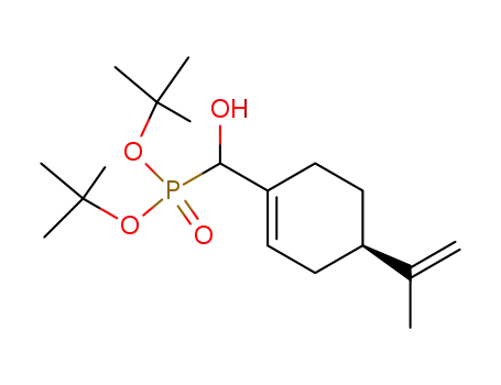 Molecular Structure of 226997-01-9 ((R)-(p-menth-1,8-dien-7-ol-7-yl)phosphonic acid di-tert-butyl ester)