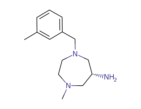 1H-1,4-Diazepin-6-amine,
hexahydro-1-methyl-4-[(3-methylphenyl)methyl]-, (R)-