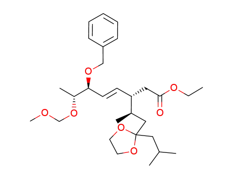 (E)-(3R,6S,7R)-6-Benzyloxy-3-[(R)-2-(2-isobutyl-[1,3]dioxolan-2-yl)-1-methyl-ethyl]-7-methoxymethoxy-oct-4-enoic acid ethyl ester