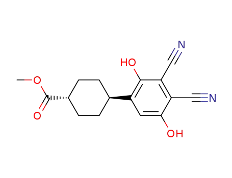 4-(3,4-Dicyano-2,5-dihydroxy-phenyl)-cyclohexanecarboxylic acid methyl ester
