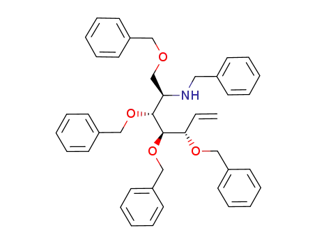 Benzyl-((1R,2R,3R,4S)-2,3,4-tris-benzyloxy-1-benzyloxymethyl-hex-5-enyl)-amine