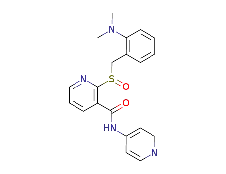 3-Pyridinecarboxamide,
2-[[[2-(dimethylamino)phenyl]methyl]sulfinyl]-N-4-pyridinyl-