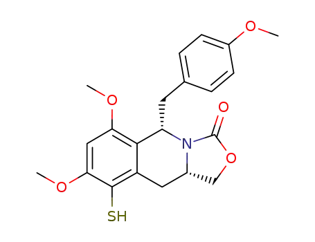 (5S,10aS)-6,8-dimethoxy-9-mercapto-5-<(4-methoxyphenyl)methyl>-1,5,10,10a-tetrahydroxazolo<3,4-b>isoquinolin-3(3H)-one