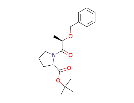 Molecular Structure of 203783-50-0 ((S)-1-((R)-2-Benzyloxy-propionyl)-pyrrolidine-2-carboxylic acid tert-butyl ester)