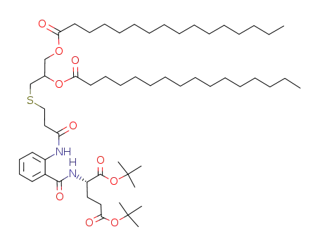 (S)-2-{2-[3-(2,3-Bis-hexadecanoyloxy-propylsulfanyl)-propionylamino]-benzoylamino}-pentanedioic acid di-tert-butyl ester