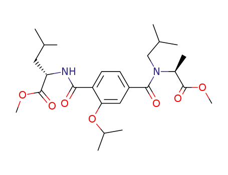 L-Leucine,
N-[4-[[[(1S)-2-methoxy-1-methyl-2-oxoethyl](2-methylpropyl)amino]carb
onyl]-2-(1-methylethoxy)benzoyl]-, methyl ester