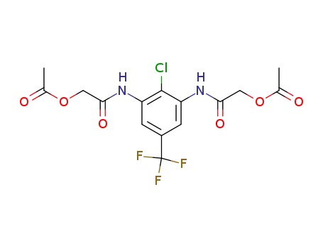 Acetic acid [3-(2-acetoxy-acetylamino)-2-chloro-5-trifluoromethyl-phenylcarbamoyl]-methyl ester