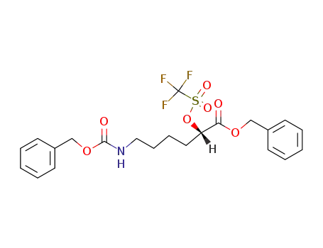 6-benzyloxycarbonylamino-(2S)-trifluoromethanesulfonyloxyhexanoic acid benzyl ester