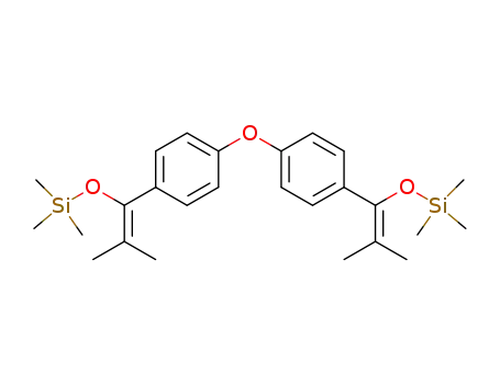 bis<4-(1-trimethylsiloxy-2-methyl-1-propenyl)phenyl> ether