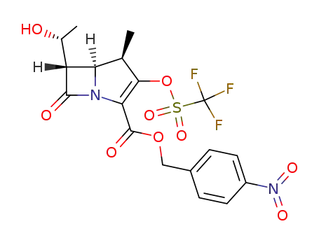 1-Azabicyclo[3.2.0]hept-2-ene-2-carboxylic acid,
6-[(1R)-1-hydroxyethyl]-4-methyl-7-oxo-3-[[(trifluoromethyl)sulfonyl]oxy]-,
(4-nitrophenyl)methyl ester, (4R,5R,6S)-