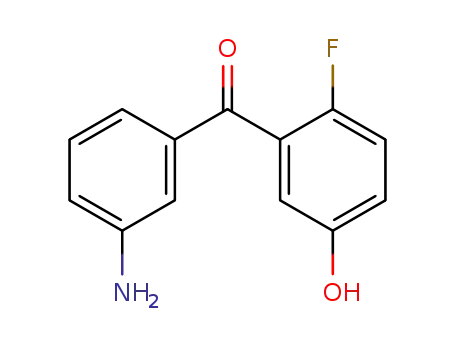 Molecular Structure of 194291-04-8 (Methanone, (3-aminophenyl)(2-fluoro-5-hydroxyphenyl)-)