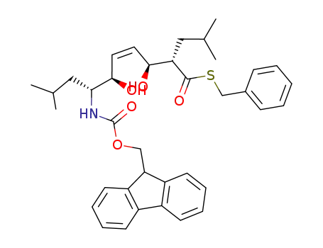 (2S,3S,6R,7R)-7-(9H-fluoren-9-ylmethoxycarbonylamino)-3,6-dihydroxy-2-isobutyl-9-methyldec-4-enethioic acid S-benzyl ester