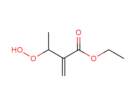 Molecular Structure of 100841-11-0 (ethyl 3-hydroperoxy-2-methylenebutanoate)