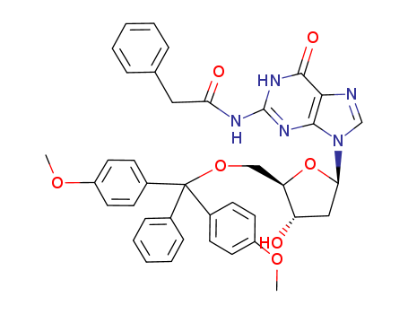 Guanosine, 5'-O-[bis(4-methoxyphenyl)phenylmethyl]-2'-deoxy-N-(phenylacetyl)-