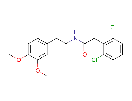 Molecular Structure of 318294-29-0 (2-(2,6-dichloro-phenyl)-<i>N</i>-[2-(3,4-dimethoxy-phenyl)-ethyl]-acetamide)