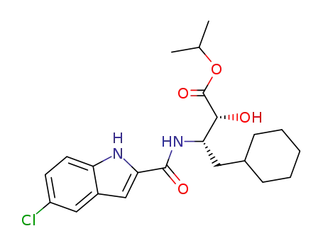 (2R,3S)-3-[(5-Chloro-1H-indole-2-carbonyl)-amino]-4-cyclohexyl-2-hydroxy-butyric acid isopropyl ester