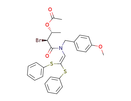 (2S,3R)-3-Acetoxy-2-bromo-N-<(4-methoxyphenyl)methyl>-N-<2,2-bis(phenylthio)ethenyl>butanamide