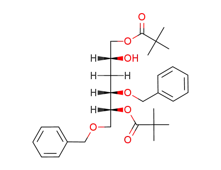 2,2-Dimethyl-propionic acid (1R,2S,4R)-2-benzyloxy-1-benzyloxymethyl-5-(2,2-dimethyl-propionyloxy)-4-hydroxy-pentyl ester