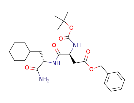 (S)-3-tert-Butoxycarbonylamino-N-((S)-1-carbamoyl-2-cyclohexyl-ethyl)-succinamic acid benzyl ester