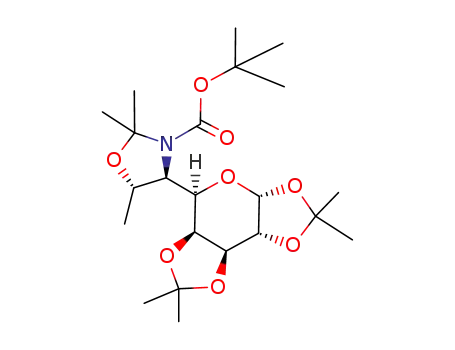 (4R,5S)-2,2,5-Trimethyl-4-((3aR,5R,5aS,8aS,8bR)-2,2,7,7-tetramethyl-tetrahydro-bis[1,3]dioxolo[4,5-b;4',5'-d]pyran-5-yl)-oxazolidine-3-carboxylic acid tert-butyl ester
