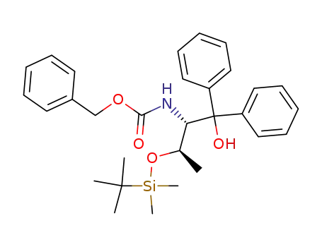 (2S,3R)-2-(benzyloxycarbonylamino)-3-(t-butyldimethylsiloxy)-1,1-diphenylbutanol