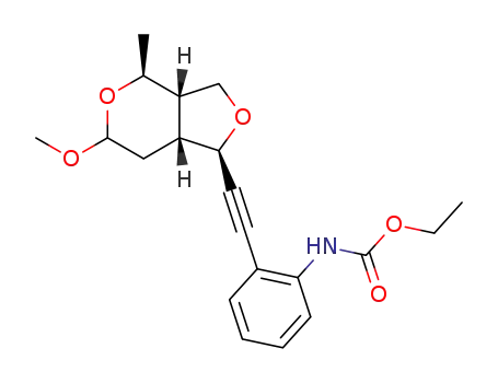 [2-((1R,3aS,4S,7aR)-6-Methoxy-4-methyl-hexahydro-furo[3,4-c]pyran-1-ylethynyl)-phenyl]-carbamic acid ethyl ester
