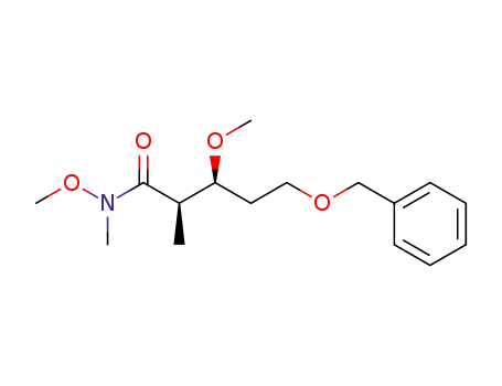 (2R,3S)-5-Benzyloxy-3-methoxy-2-methyl-pentanoic acid methoxy-methyl-amide