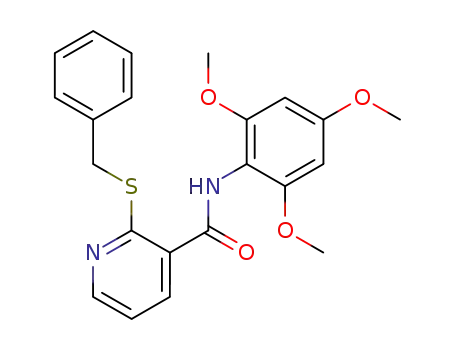 2-Benzylsulfanyl-N-(2,4,6-trimethoxy-phenyl)-nicotinamide
