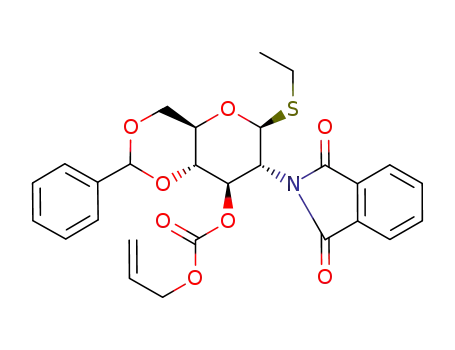 Carbonic acid allyl ester (4aR,6S,7R,8R,8aS)-7-(1,3-dioxo-1,3-dihydro-isoindol-2-yl)-6-ethylsulfanyl-2-phenyl-hexahydro-pyrano[3,2-d][1,3]dioxin-8-yl ester