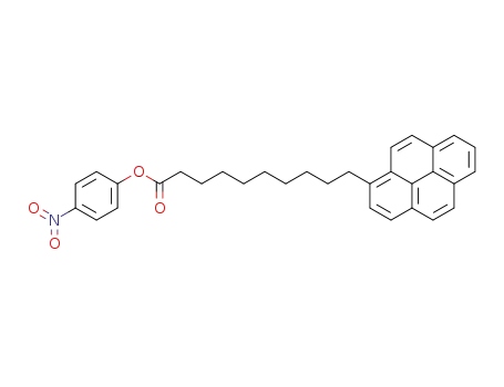 Molecular Structure of 228243-59-2 (10-(1-pyrenyl)decanoic acid p-nitrophenyl ester)