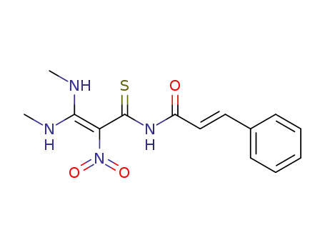 (E)-N-(3,3-Bis-methylamino-2-nitro-thioacryloyl)-3-phenyl-acrylamide