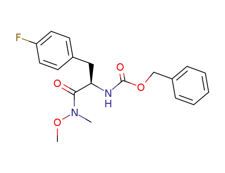 Carbamic acid,
[1-[(4-fluorophenyl)methyl]-2-(methoxymethylamino)-2-oxoethyl]-,
phenylmethyl ester, (R)-