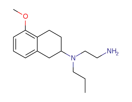 Molecular Structure of 101403-17-2 (2-<N-(2-aminoethyl)-N-n-propylamino>-5-methoxytetralin)