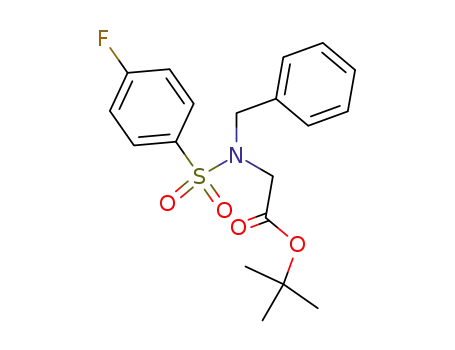 [benzyl-(4-fluoro-benzenesulfonyl)-amino]-acetic acid <i>tert</i>-butyl ester