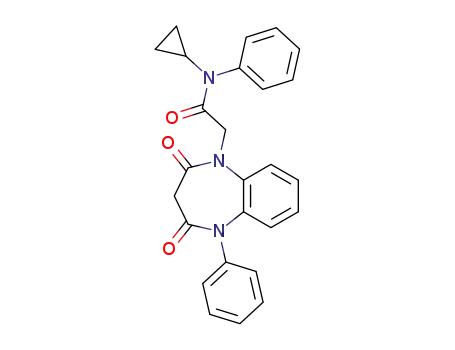 1H-1,5-Benzodiazepine-1-acetamide,
N-cyclopropyl-2,3,4,5-tetrahydro-2,4-dioxo-N,5-diphenyl-